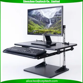 Office Desk Organizer Monitor Stand Up Desk Ergonomic Stand For