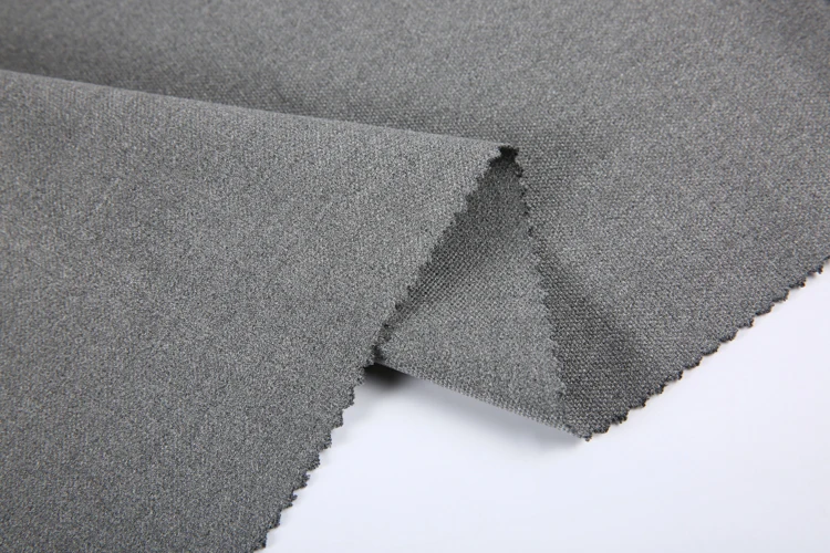 新设计优质定制灰色梭织斜纹 4 路弹力人造丝涤纶氨纶面料