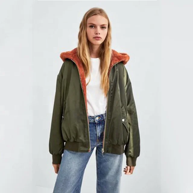 

2019 Winter Thicken Cotton Suit Polyester Casual Artifical Fur Fake Rabbit Fur Jacket Lady Coat