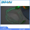 1m Flat Statical Luminous Micro USB Cable LED Sync Data Charger Cables for Samsung HTC Android