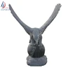 Outdoor Large Size Black Marble Eagle Statues For Sale