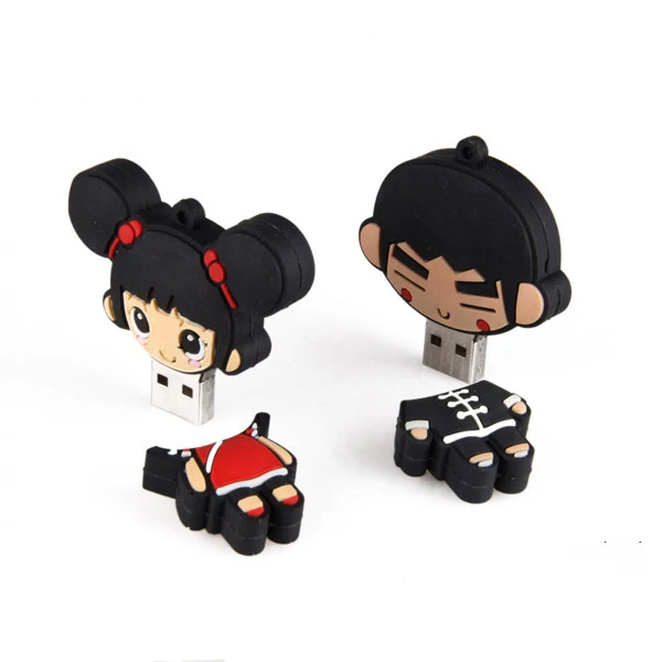 Usb stick custom logo design high speed usb 3.0 custom 2D cartoon character shape usb flash pen drive - ANKUX.COM