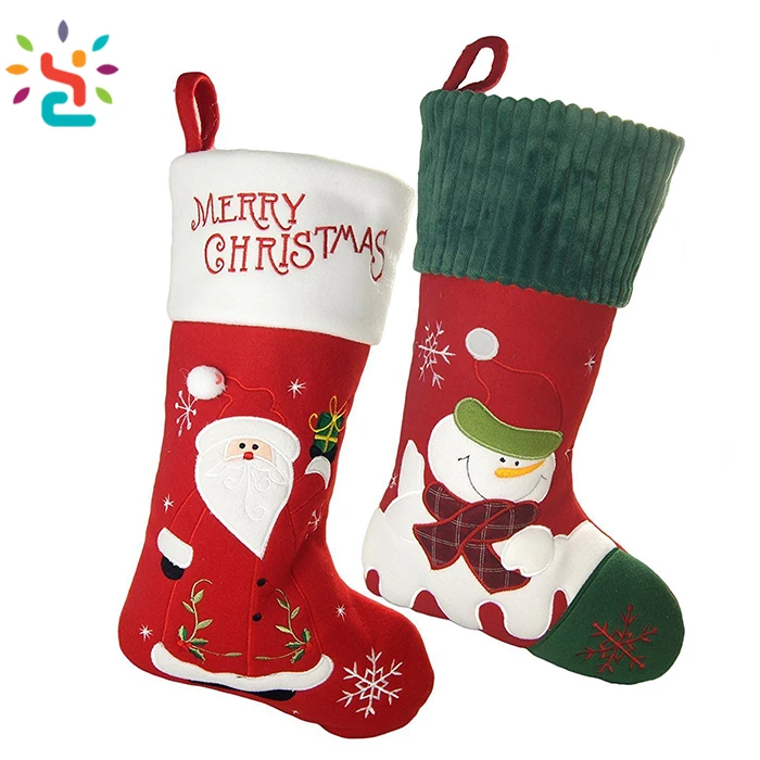 Blank Christmas Stockings Decoration Felt Decor New Christmas
