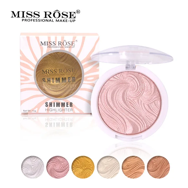 

Miss Rose Base Makeup Highlighter Brighten Easy to wear Long Lasting Powder Palette Bronzer Glow kit Concealer, N/a