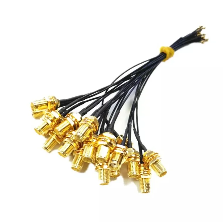 U.FL to SMA M.2 NGFF UFL to SMA Female MHF4 IPX4 IPEX4 Ipex Connector Pigtail WiFi Antenna Extension Cable 10 inch 2 Pcs 