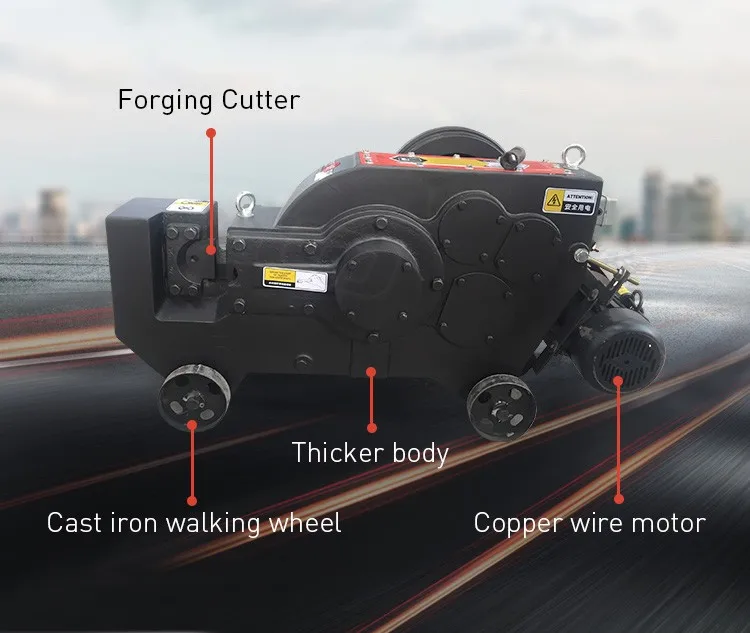 GQ40A with smooth and flat cross section steel rod cutting machine /bar cutting tools