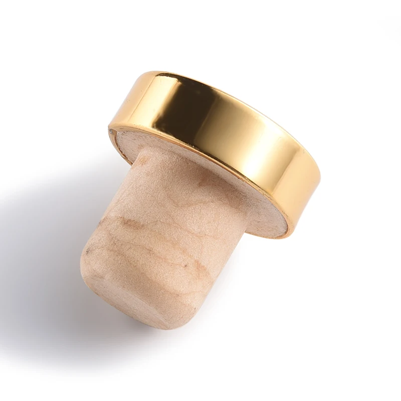 t形优质银色金色金属合成瓶塞酒塞对于玻璃酒瓶 - bu