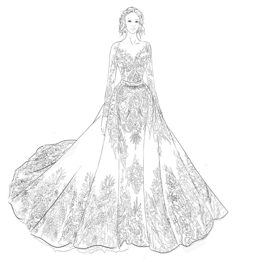 

2019 New Design bridal gowns Removable Skirt high-end customized wedding Dresses For Wedding, N/a