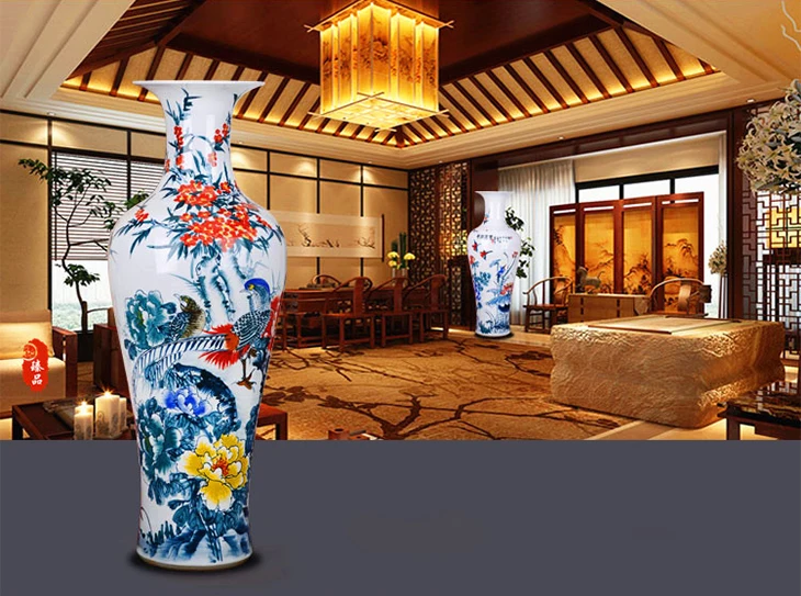 Made in china 1.4m luxury decorative vases for hotels