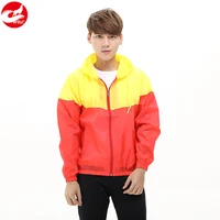 

2020 high quality waterproof windbreaker jacket with colorblocked