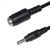 DC Power Charger Adaptor Tip Plug Connector Cord Cable Black 24awg