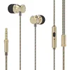 Private Label Metal Stereo Headphones in Ear Wired Earphones Free Sample Different Cable Headset
