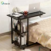 Modern Simple Design Folding Movable Small Side Table with Wheels