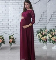 

Pregnant Mother Dress New Maternity Photography Props Women Pregnancy Clothes Lace Dress For Pregnant Photo Shoot Clothing