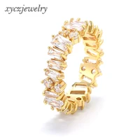 

Fashion Jewelry Thin Baguette Trapezoid Stone For Women Finger Ring