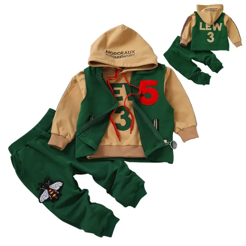 2018 New Arrival Beautiful 100% Cotton Newborn Baby Boys Clothes suits With High Quality Cartoon Bear Prints