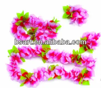 Polyester Hawaii Flower Lei With Head Garland And Bracelets - Buy