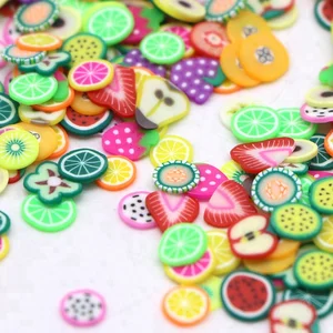 Wholesale 3D Nail Art Fruit Fimo Slices Polymer Clay DIY Slice Decoration Nail Stickers