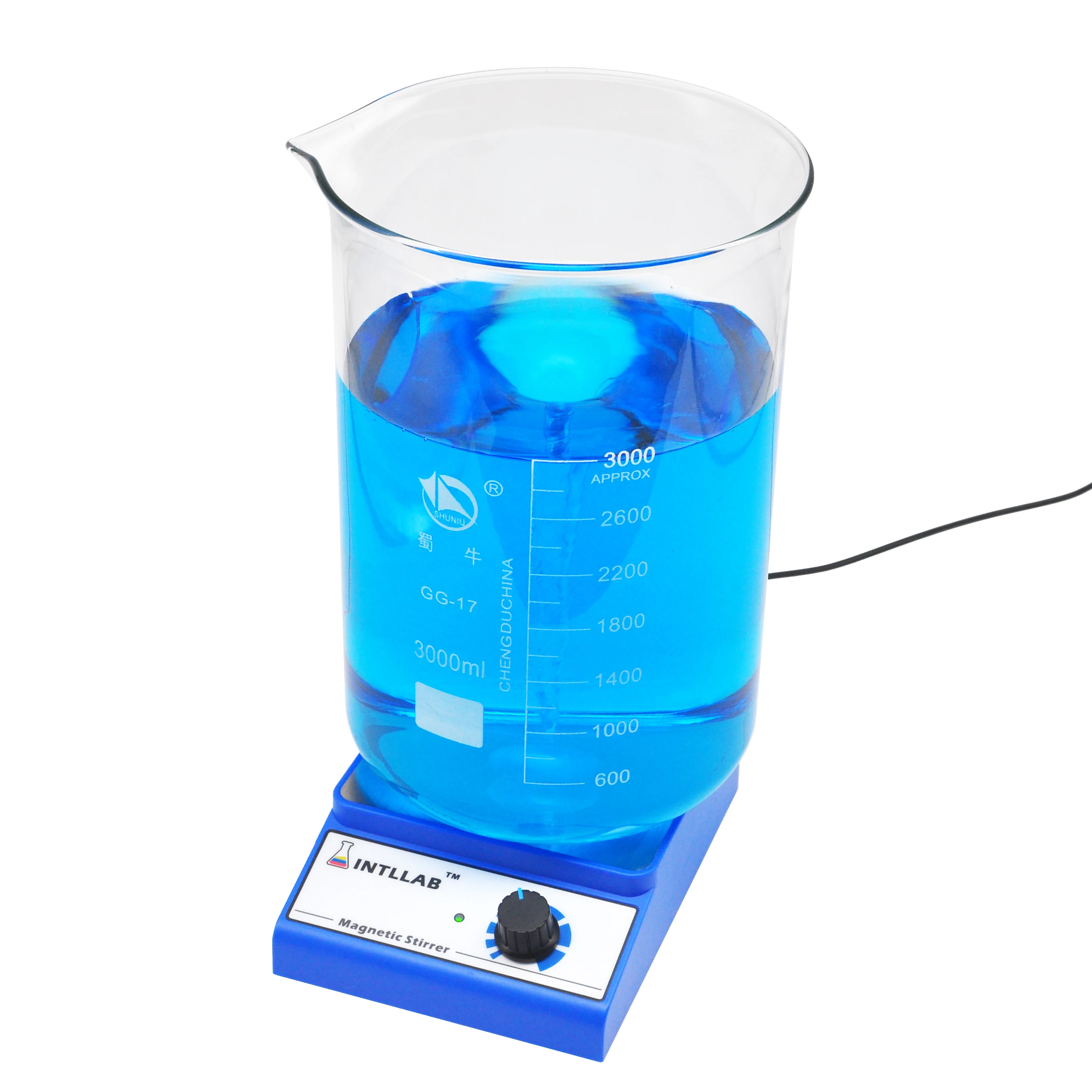 
INTLLAB Magnetic Stirrer Magnetic Mixer with Stir Bar 3000 rpm Max Stirring Capacity: 3000ml 