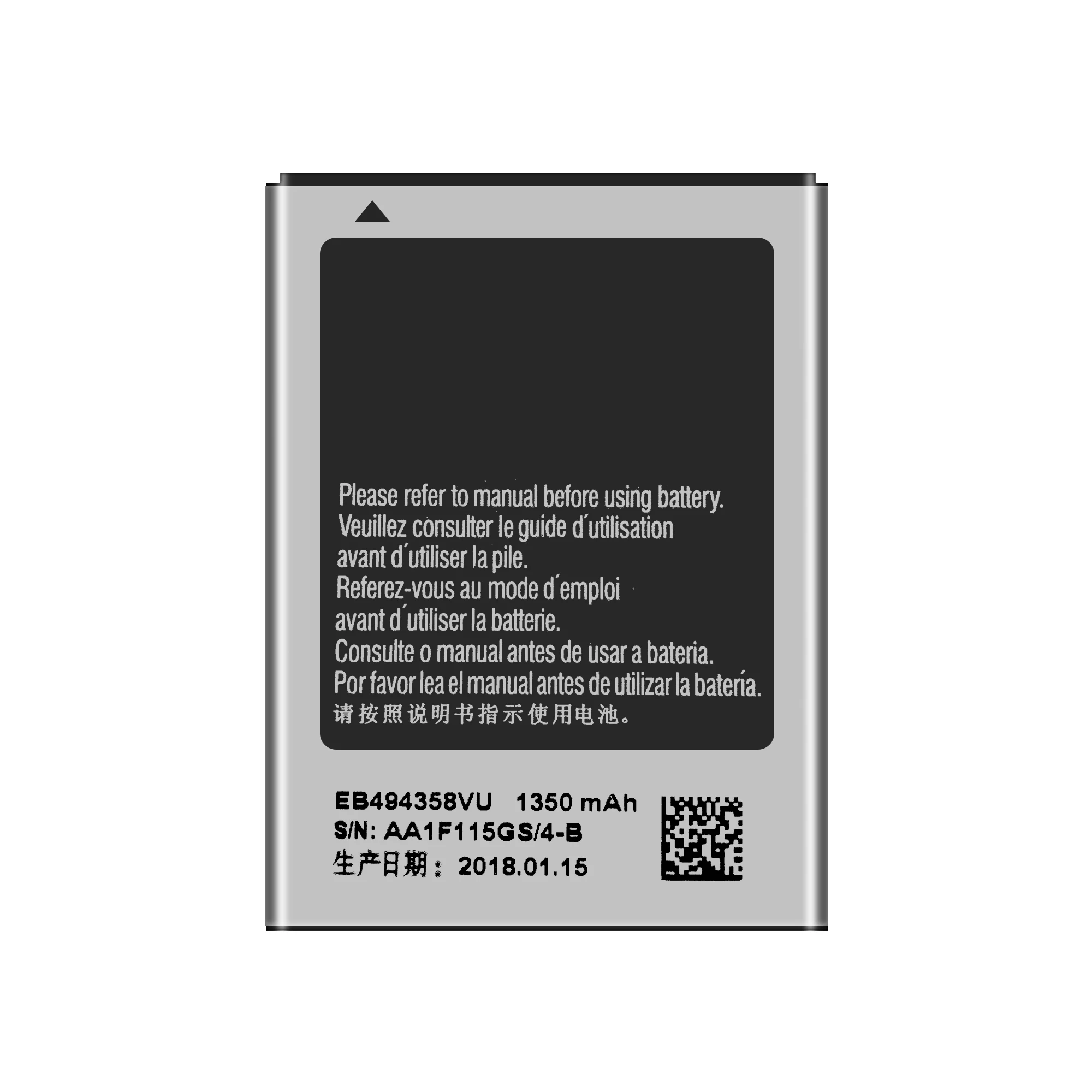 

EB494358VU li-ion rechargeable gb/t 18287-2000 mobile phone battery for Samsung S5830 S5670 i569 battery