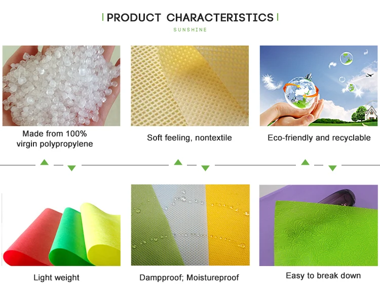 hot sale disposable color tablecolth tnt nonwoven  fabric