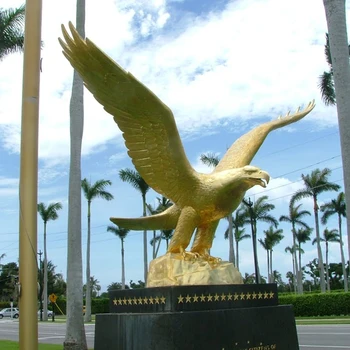 Factory Cast Metal Bronze Golden Eagle Sculpture Brass Golden Hawk Feathers Buy Brass Golden Eaglebrass Golden Eaglebrass Golden Eagle Product On