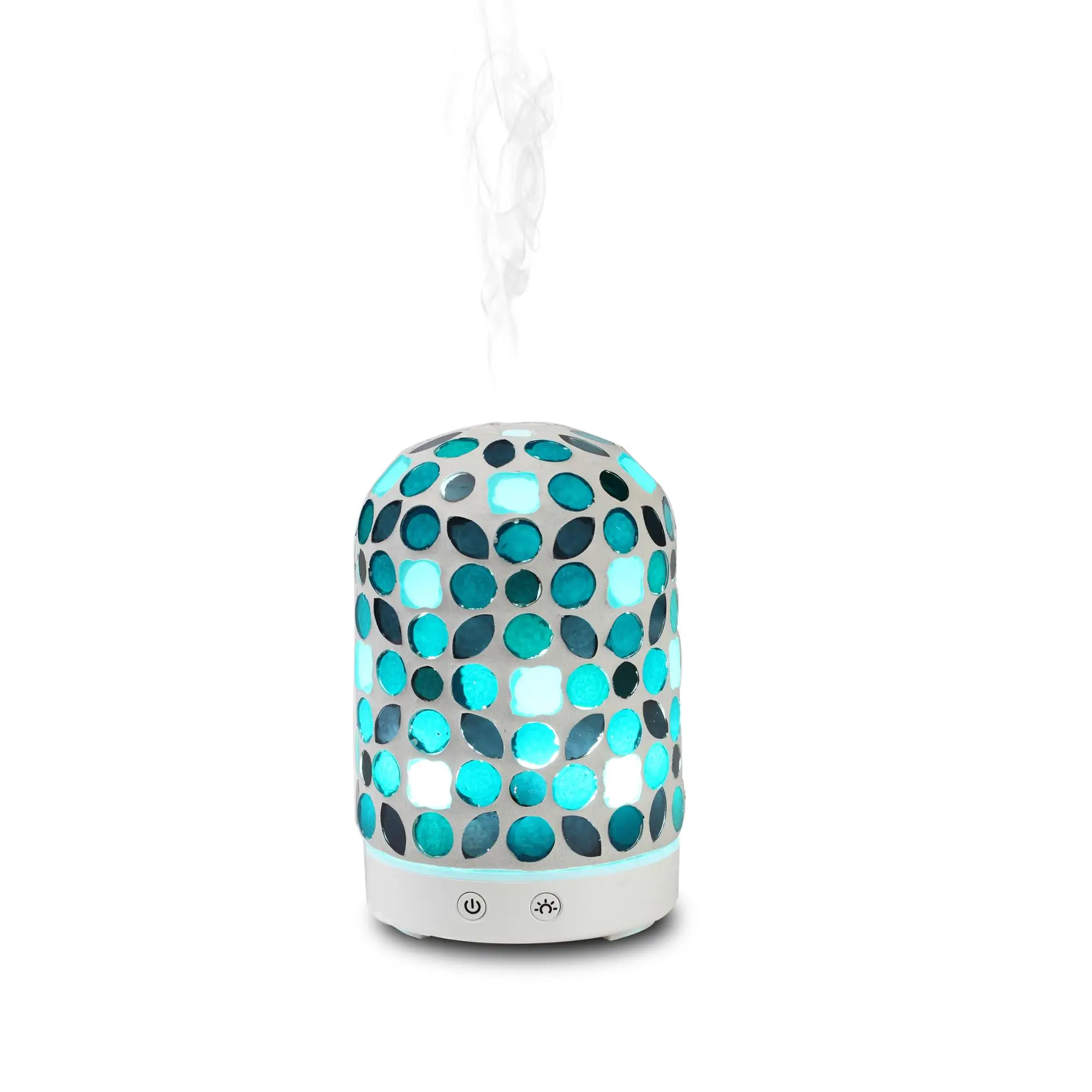 Best Ultrasonic Aromatherapy 100ml Mosaic Glass Aroma Oils Diffuser