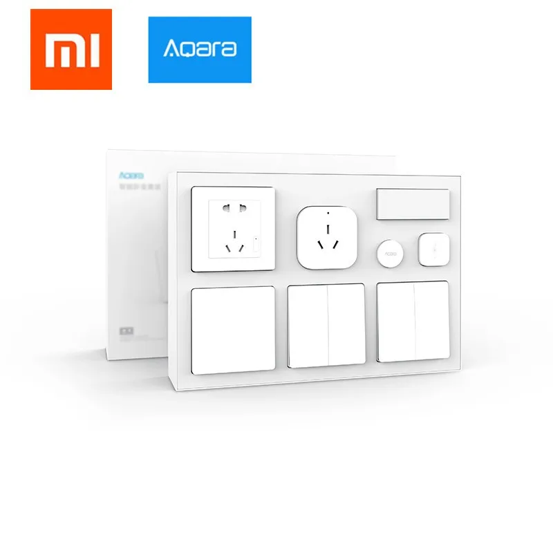 

Original xiaomi mijia aqara smart Bedroom kit ,AQARA hub+Smart sensor+wall switch+wireless key For mi home App smart home kits, N/a