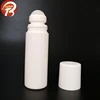 Manufacture plastic round roll on empty deodorant container, 90ML cosmetic empty perfume plastic roll on bottle