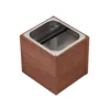 2500ml wooden stand espresso stainless steel coffee grounds knock box
