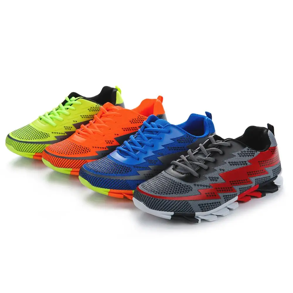 

Sport shoes men running Men's Athletic Lightweight Running Shoes, Grey;blue;orange;lime