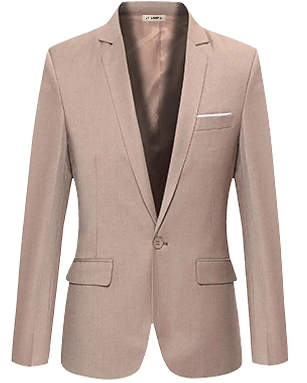 sworld-men formal one button suit sport coat slim fit premium