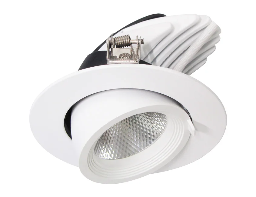 5-6-Inch Dimmable 3000K LED Gimbal Recessed Retrofit Downlight White