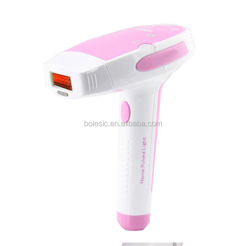 

Portable Home Use Permanent IPL Laser Hair Removal with LCD Display, Pink
