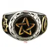 cheap wholesale custom logo men stainless steel blacken ring without stone