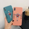 Couples Cartoon Custom IMD Phone Covers for iPhone Xr TPU Shock Proof Solid Colors for iPhone 7 Plus 8 6 Xs Phone Case 6.5 inch