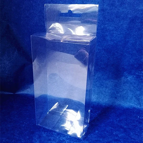 8x4x14.8cm Clear Pvc Boxes Doll Products Display Foldable Plastic Boxes