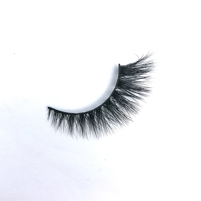 

wholesale fur mink lashes with box, Black