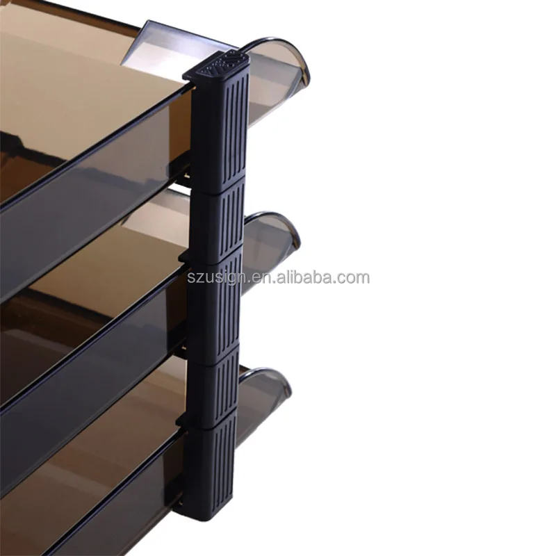 
US-5033 Transparent stacking desk tray 