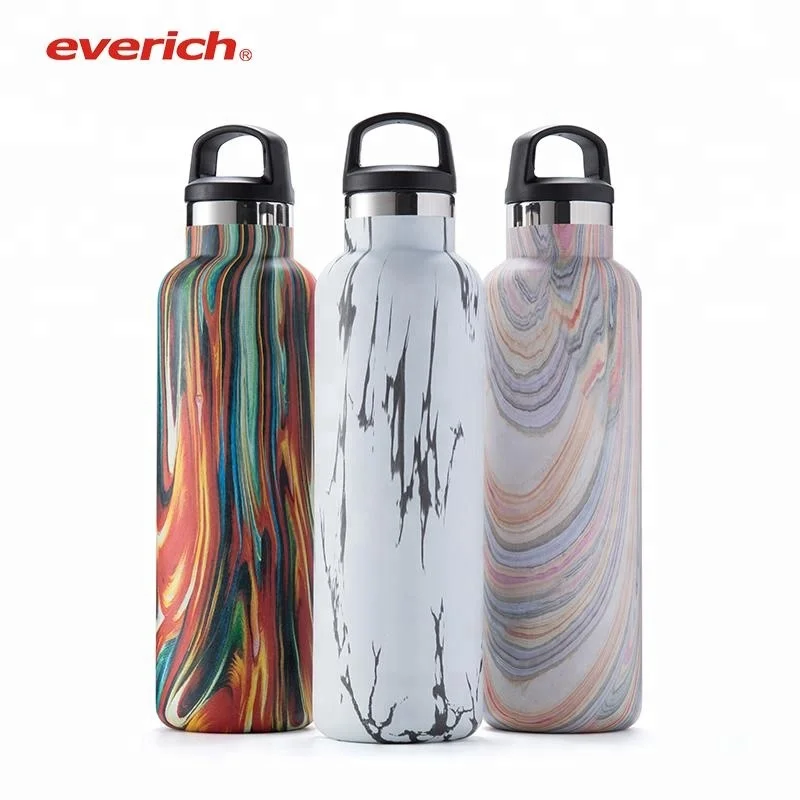 Everich insulated metal water bottles bpa free with custom logo tea vacuum insulated stainless steel water bottle