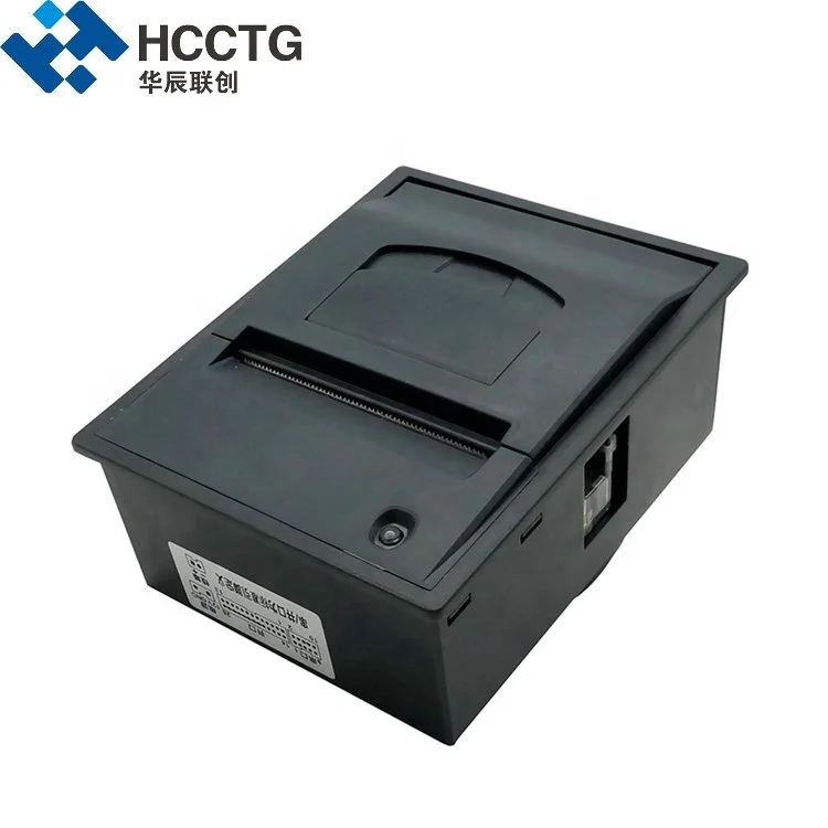 

58mm RS232 USB Receipt Panel Mount Thermal Printer Support Cash Drawer Port HCC-EB58A, Black/beige