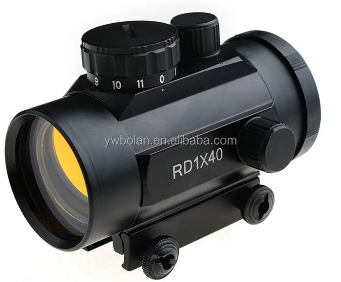

1X40 holographic red dot sight With 11mm/20mm Picatinny Weaver Rail Mount tactical red dot laser sight, Black