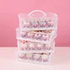 3 tier cupcake carrier plastic cupcake storge box 36pcs cupcake container