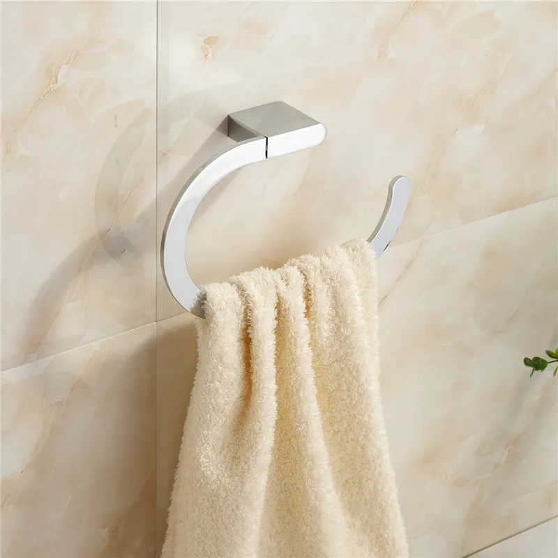 
hot sale 17932 modern bathroom set accessoires chrome finish towel ring bathroom fittings names of towel ring 