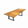 Teak wood 8 seater dining table top wooden center table