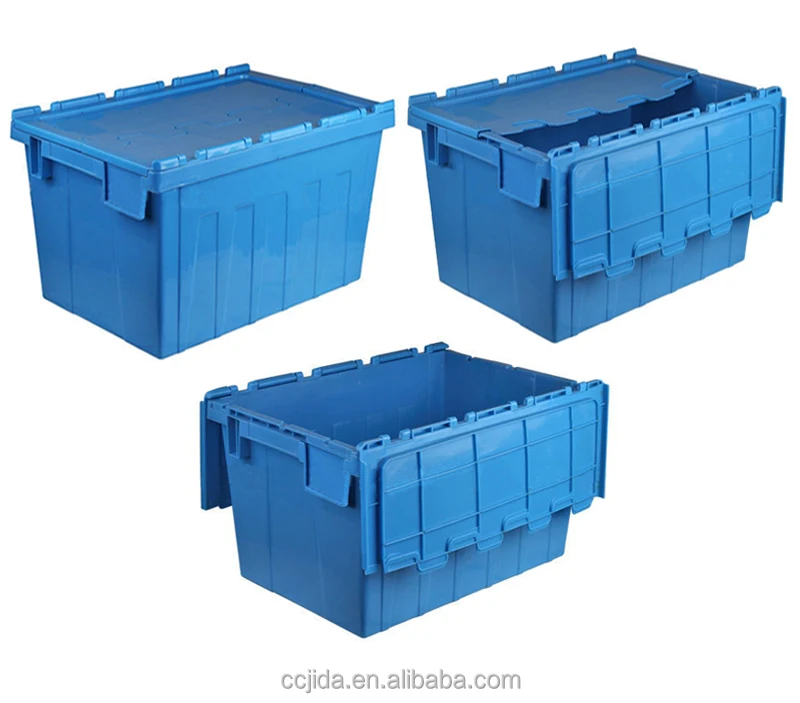 

Cheap 150l plastic stackable storage bin boxes, Blue, red, yellow, black, grey, others for optional