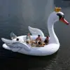 NEW Big Inflatable Party Swan Sun Pleasure Island Float Lounge 6 Person