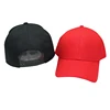 Factory supply custom logo cotton running red hat visor baseball cap