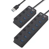 Individual switches promotional usb hub android usb 3.0 4 pors hub power adapter