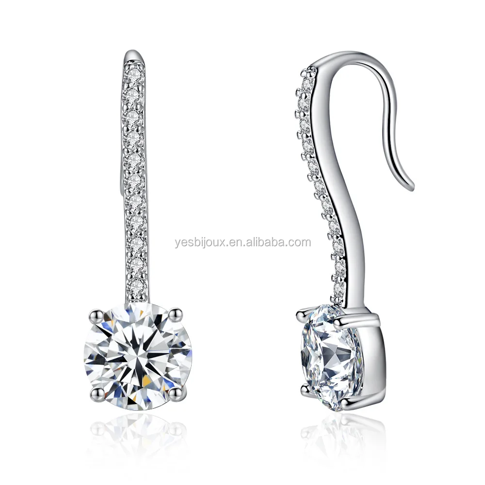 

real diamond drop earring american crystal jewellery